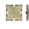 Square Floral Rosette STL for CNC Milling