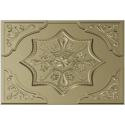 Ornate Eight-Point Rosette 3D Model for CNC