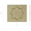 Ornate Eight-Point Rosette 3D Model for CNC