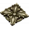 Decorative Floral Rosette STL for CNC