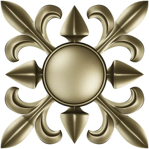 Aurelia Rosette - STL 3D model for CNC milling