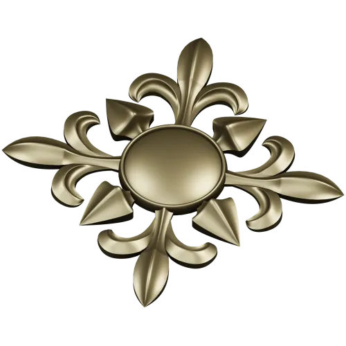 Aurelia Rosette - STL 3D model for CNC milling