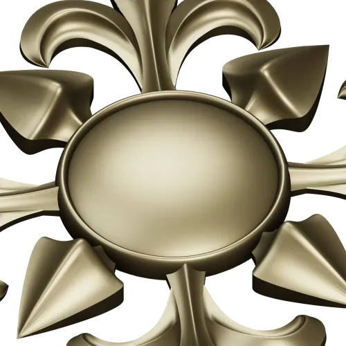 Aurelia Rosette - STL 3D model for CNC milling