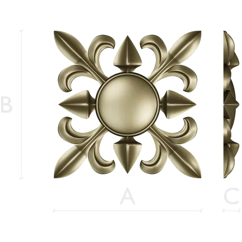 Aurelia Rosette - STL 3D model for CNC milling