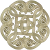 Round Celtic Knot Rosette - STL 3D Model for CNC