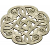 Round Celtic Knot Rosette - STL 3D Model for CNC