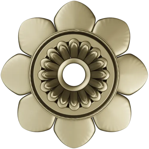 Floral Rosette STL Model for CNC