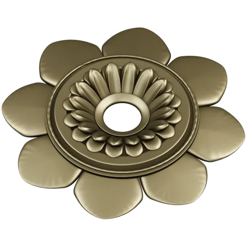 Floral Rosette STL Model for CNC
