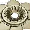 Floral Rosette STL Model for CNC