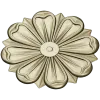 Классическая розетка в низком рельефе для ЧПУ (STL)