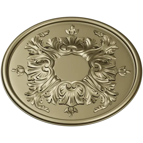 Ornate Acanthus Rosette - 3D STL Model for CNC Milling
