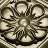 Квадратная розетка с цветком - 3D модель STL для ЧПУ