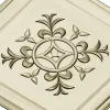 Square Rosette STL - Ornate Medallion 3D Model for CNC