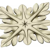 Acanthus Star Rosette - STL 3D model for CNC