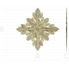 Acanthus Star Rosette - STL 3D model for CNC