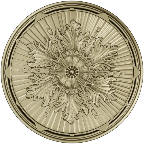 Aurelian Rosette - detailed round rosette STL for CNC