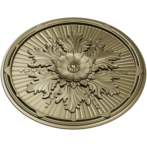 Aurelian Rosette - detailed round rosette STL for CNC