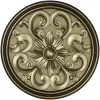 Round Floral Rosette STL 3D Model for CNC Carving