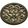 Round Floral Rosette STL 3D Model for CNC Carving