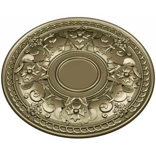 Ornate Floral Rosette STL for CNC Routing