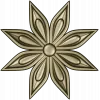 Starleaf Rosette - STL 3D model for CNC routing