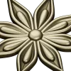 Starleaf Rosette - STL 3D model for CNC routing