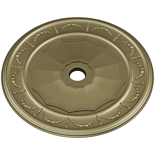 Classic Garland Ceiling Rosette - STL 3D model for CNC