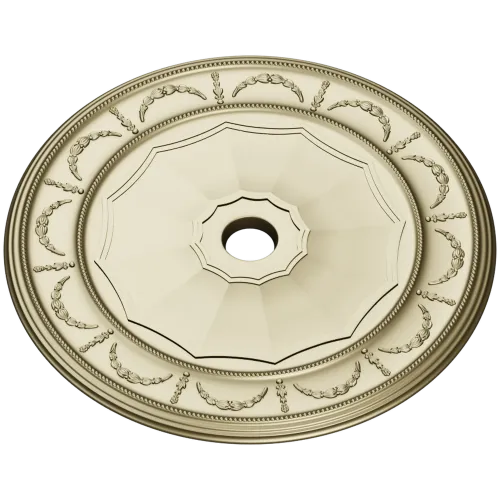 Classic Garland Ceiling Rosette - STL 3D model for CNC