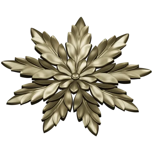 Laurel Star Rosette - STL 3D model for CNC