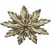 Laurel Star Rosette - STL 3D model for CNC