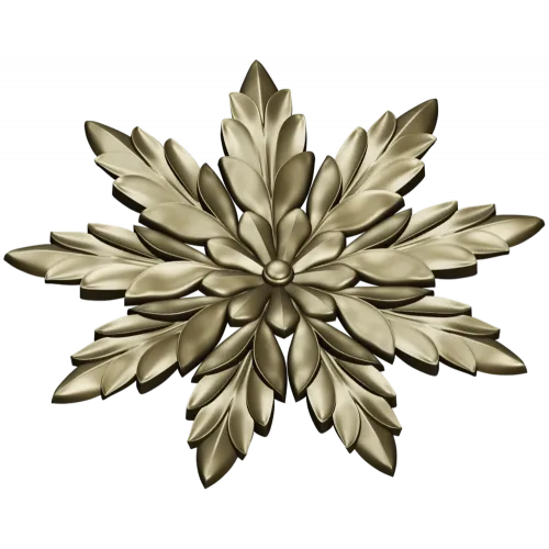 Laurel Star Rosette - STL 3D model for CNC