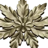 Laurel Star Rosette - STL 3D model for CNC