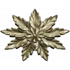 Laurel Star Rosette - STL 3D model for CNC