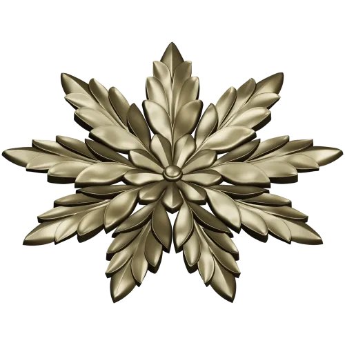 Laurel Star Rosette - STL 3D model for CNC