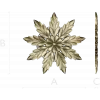 Laurel Star Rosette - STL 3D model for CNC
