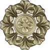 Classic Floral Rosette STL for CNC Carving