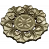 Classic Floral Rosette STL for CNC Carving