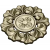 Classic Floral Rosette STL for CNC Carving