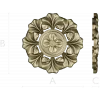 Classic Floral Rosette STL for CNC Carving