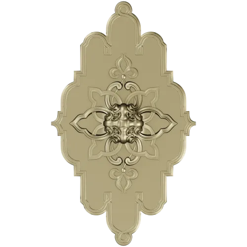 Mascaron Lily Rosette - STL 3D model for CNC milling