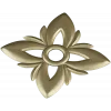 Floral Four-Petal Rosette - STL 3D Model for CNC