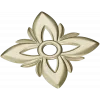 Floral Four-Petal Rosette - STL 3D Model for CNC