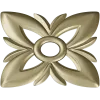 Floral Four-Petal Rosette - STL 3D Model for CNC