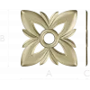 Floral Four-Petal Rosette - STL 3D Model for CNC