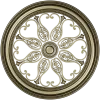 Aurelia Rosette - ornate round STL 3D model for CNC