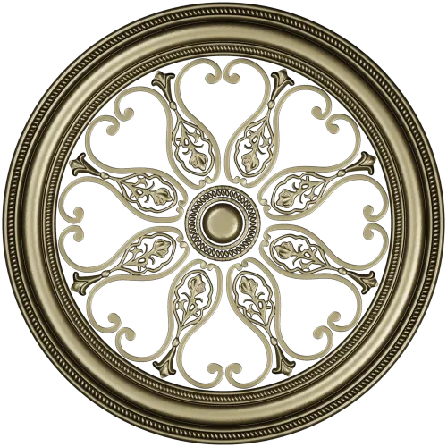 Aurelia Rosette - ornate round STL 3D model for CNC