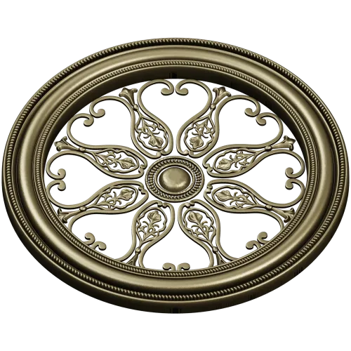 Aurelia Rosette - ornate round STL 3D model for CNC