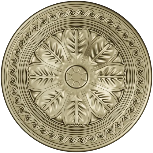 Classical Floral Rosette STL for CNC