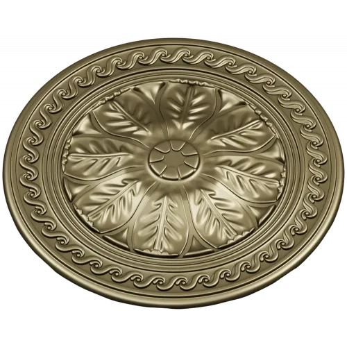 Classical Floral Rosette STL for CNC