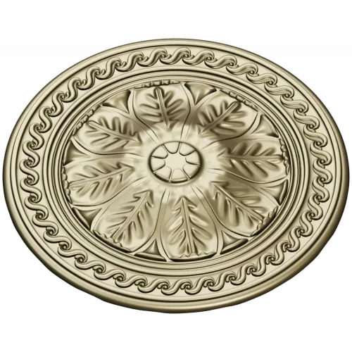 Classical Floral Rosette STL for CNC